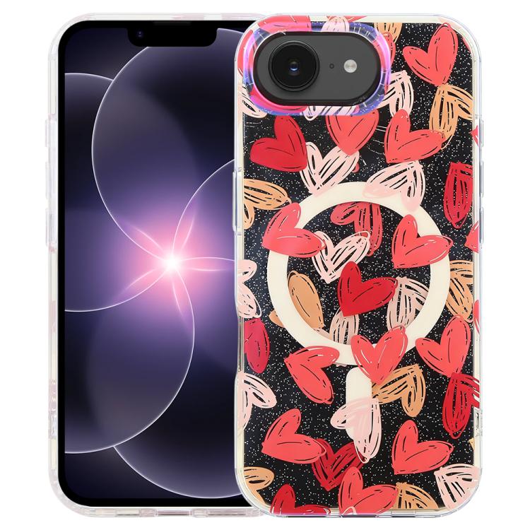 IMD Blue Light Jungle Series Magnetic Phone Case, For iPhone 17e / 16e, For iPhone 17 Pro Max, For iPhone 17 Pro, For iPhone 17, For iPhone Air, For iPhone 16 Pro Max, For iPhone 16 Pro, For iPhone 16 Plus