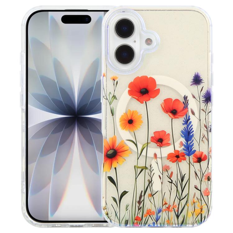 IMD Blue Light Jungle Series Magnetic Phone Case, For iPhone 17e / 16e, For iPhone 17 Pro Max, For iPhone 17 Pro, For iPhone 17, For iPhone Air, For iPhone 16 Pro Max, For iPhone 16 Pro, For iPhone 16 Plus
