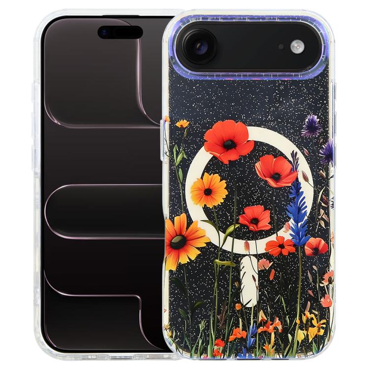 IMD Blue Light Jungle Series Magnetic Phone Case, For iPhone 17e / 16e, For iPhone 17 Pro Max, For iPhone 17 Pro, For iPhone 17, For iPhone Air, For iPhone 16 Pro Max, For iPhone 16 Pro, For iPhone 16 Plus