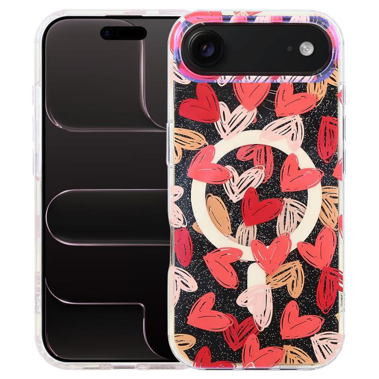 IMD Blue Light Jungle Series Magnetic Phone Case, For iPhone 17e / 16e, For iPhone 17 Pro Max, For iPhone 17 Pro, For iPhone 17, For iPhone Air, For iPhone 16 Pro Max, For iPhone 16 Pro, For iPhone 16 Plus