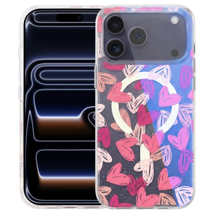 IMD Blue Light Jungle Series Magnetic Phone Case, For iPhone 17e / 16e, For iPhone 17 Pro Max, For iPhone 17 Pro, For iPhone 17, For iPhone Air, For iPhone 16 Pro Max, For iPhone 16 Pro, For iPhone 16 Plus