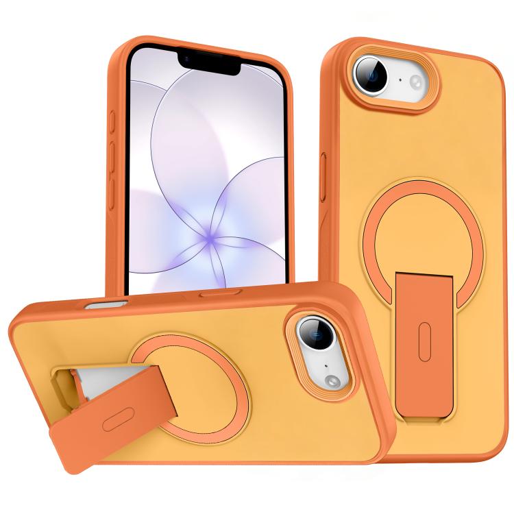 เคสโทรศัพท์ MagSafe แบบมีขาตั้งซ่อนผิวสัมผัสเหมือนหนัง สำหรับ iPhone 16e / 17e, สำหรับ iPhone 17 Pro Max, สำหรับ iPhone 17 Pro, สำหรับ iPhone 17, สำหรับ iPhone Air