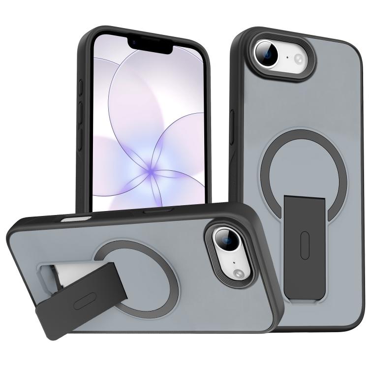 เคสโทรศัพท์ MagSafe แบบมีขาตั้งซ่อนผิวสัมผัสเหมือนหนัง สำหรับ iPhone 16e / 17e, สำหรับ iPhone 17 Pro Max, สำหรับ iPhone 17 Pro, สำหรับ iPhone 17, สำหรับ iPhone Air