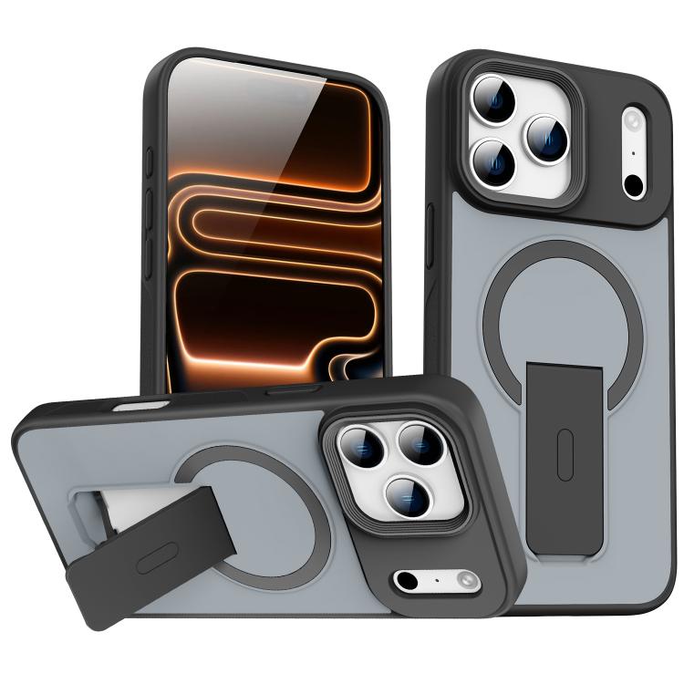 เคสโทรศัพท์ MagSafe แบบมีขาตั้งซ่อนผิวสัมผัสเหมือนหนัง สำหรับ iPhone 16e / 17e, สำหรับ iPhone 17 Pro Max, สำหรับ iPhone 17 Pro, สำหรับ iPhone 17, สำหรับ iPhone Air