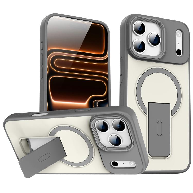 เคสโทรศัพท์ MagSafe แบบมีขาตั้งซ่อนผิวสัมผัสเหมือนหนัง สำหรับ iPhone 16e / 17e, สำหรับ iPhone 17 Pro Max, สำหรับ iPhone 17 Pro, สำหรับ iPhone 17, สำหรับ iPhone Air