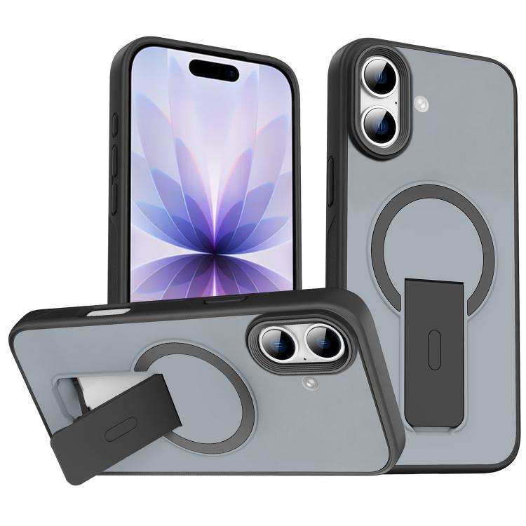 เคสโทรศัพท์ MagSafe แบบมีขาตั้งซ่อนผิวสัมผัสเหมือนหนัง สำหรับ iPhone 16e / 17e, สำหรับ iPhone 17 Pro Max, สำหรับ iPhone 17 Pro, สำหรับ iPhone 17, สำหรับ iPhone Air