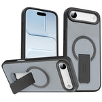 เคสโทรศัพท์ MagSafe แบบมีขาตั้งซ่อนผิวสัมผัสเหมือนหนัง สำหรับ iPhone 16e / 17e, สำหรับ iPhone 17 Pro Max, สำหรับ iPhone 17 Pro, สำหรับ iPhone 17, สำหรับ iPhone Air