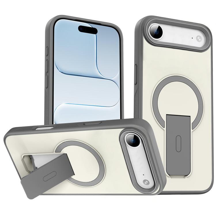 เคสโทรศัพท์ MagSafe แบบมีขาตั้งซ่อนผิวสัมผัสเหมือนหนัง สำหรับ iPhone 16e / 17e, สำหรับ iPhone 17 Pro Max, สำหรับ iPhone 17 Pro, สำหรับ iPhone 17, สำหรับ iPhone Air