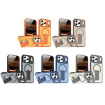 เคสโทรศัพท์ MagSafe แบบมีขาตั้งซ่อนผิวสัมผัสเหมือนหนัง สำหรับ iPhone 16e / 17e, สำหรับ iPhone 17 Pro Max, สำหรับ iPhone 17 Pro, สำหรับ iPhone 17, สำหรับ iPhone Air