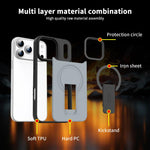 เคสโทรศัพท์ MagSafe แบบมีขาตั้งซ่อนผิวสัมผัสเหมือนหนัง สำหรับ iPhone 16e / 17e, สำหรับ iPhone 17 Pro Max, สำหรับ iPhone 17 Pro, สำหรับ iPhone 17, สำหรับ iPhone Air