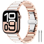 สายรัดนาฬิกาเซรามิกสแตนเลส xDfind สำหรับ Apple Watch 42 / 44 / 45 / 46 / 49mm, สำหรับ Apple Watch 38 / 40 / 41 / S11 42mm