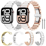 สายรัดนาฬิกาเซรามิกสแตนเลส xDfind สำหรับ Apple Watch 42 / 44 / 45 / 46 / 49mm, สำหรับ Apple Watch 38 / 40 / 41 / S11 42mm