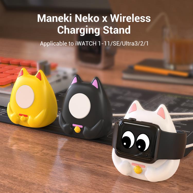 XDcase ขาตั้งชาร์จสมาร์ทวอทช์ดีไซน์แมวกวัก สำหรับ Apple Watch