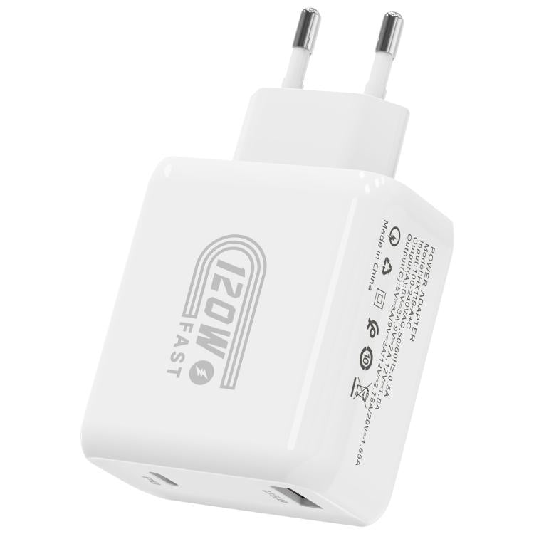 เครื่องชาร์จเร็ว 120W USB และ Type-C HX119 พร้อมปลั๊ก EU, ปลั๊ก UK, ปลั๊ก US