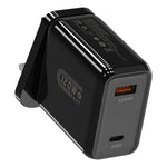 เครื่องชาร์จเร็ว 120W USB และ Type-C HX119 พร้อมปลั๊ก EU, ปลั๊ก UK, ปลั๊ก US