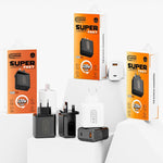 เครื่องชาร์จเร็ว 120W USB และ Type-C HX119 พร้อมปลั๊ก EU, ปลั๊ก UK, ปลั๊ก US