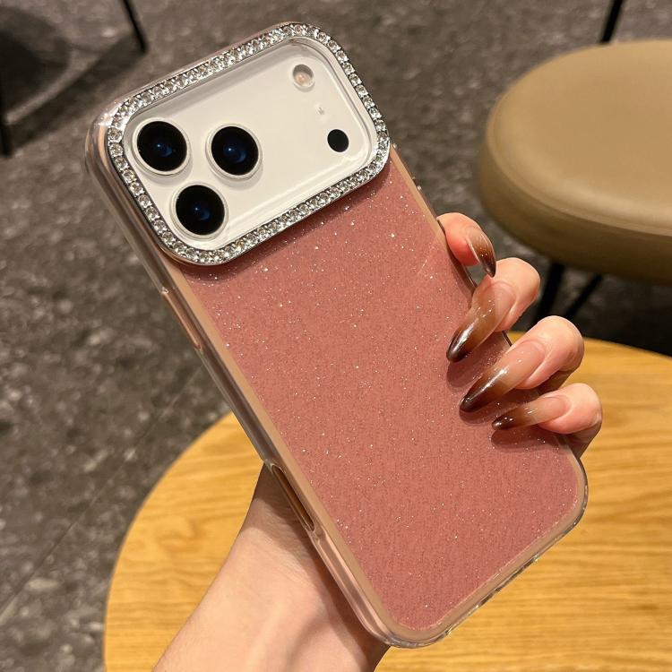 เคสโทรศัพท์ลายกลิตเตอร์และประดับเพชรสีพื้น สำหรับ iPhone 17 Pro Max, สำหรับ iPhone 17 Pro, สำหรับ iPhone 17, สำหรับ iPhone Air