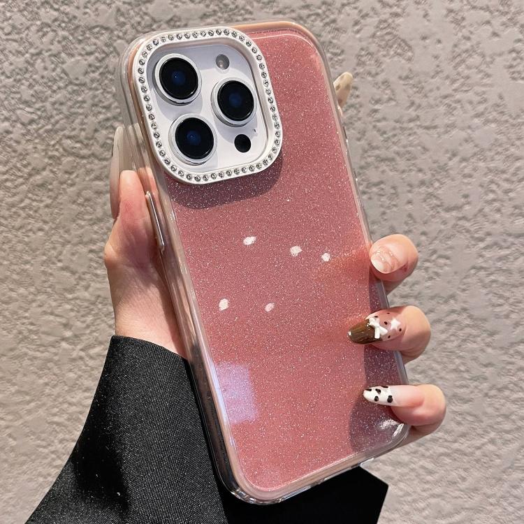 เคสโทรศัพท์ลายกลิตเตอร์และเพชรประดับสีพื้น สำหรับ iPhone 12 Pro Max, สำหรับ iPhone 12 Pro, สำหรับ iPhone 11 Pro Max, สำหรับ iPhone 11