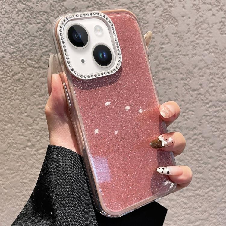 เคสโทรศัพท์ลายกลิตเตอร์และเพชรประดับสีพื้น สำหรับ iPhone 14 Plus, สำหรับ iPhone 14, สำหรับ iPhone 14 Pro, สำหรับ iPhone 14 Pro Max