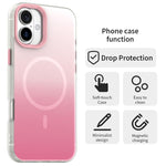 เคสโทรศัพท์แม่เหล็กไฮบริด 3 in 1 ซีรีส์สีไล่ระดับลูกกวาด สำหรับ iPhone 17 Pro Max, สำหรับ iPhone 17 Pro, สำหรับ iPhone 17, สำหรับ iPhone Air, สำหรับ iPhone 16 Pro Max, สำหรับ iPhone 16 Pro, สำหรับ iPhone 16 Plus, สำหรับ iPhone 16