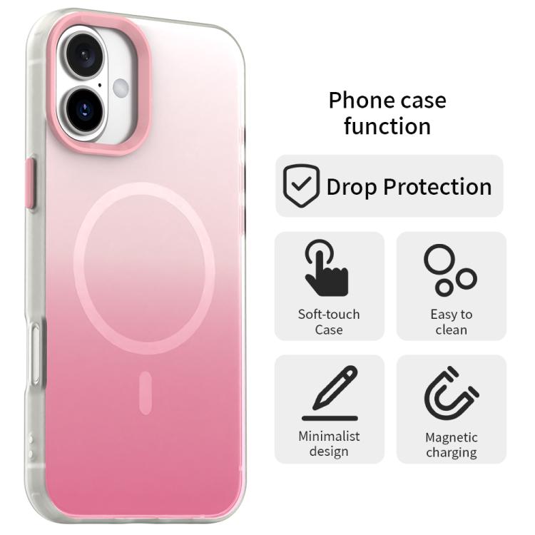 เคสโทรศัพท์แม่เหล็กไฮบริด 3 in 1 ซีรีส์สีไล่ระดับลูกกวาด สำหรับ iPhone 17 Pro Max, สำหรับ iPhone 17 Pro, สำหรับ iPhone 17, สำหรับ iPhone Air, สำหรับ iPhone 16 Pro Max, สำหรับ iPhone 16 Pro, สำหรับ iPhone 16 Plus, สำหรับ iPhone 16