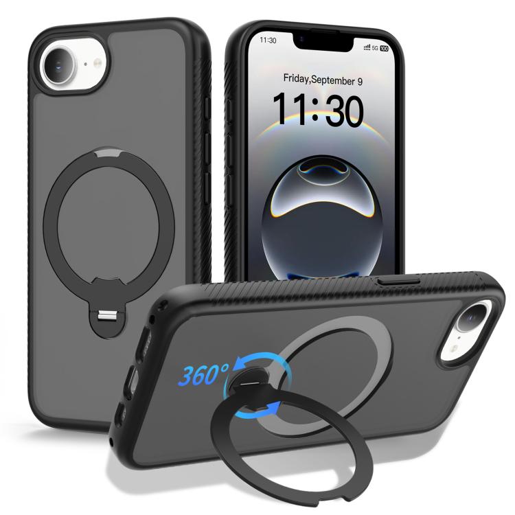 เคสโทรศัพท์กันกระแทกพร้อมขาตั้งหมุน 360 องศาและถุงลมนิรภัยแม่เหล็ก สำหรับ iPhone 16e / 17e, สำหรับ iPhone 17 Pro Max, สำหรับ iPhone 17 Pro, สำหรับ iPhone 17, สำหรับ iPhone Air, สำหรับ iPhone 16 Pro Max, สำหรับ iPhone 16