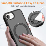 เคสโทรศัพท์กันกระแทกพร้อมขาตั้งหมุน 360 องศาและถุงลมนิรภัยแม่เหล็ก สำหรับ iPhone 16e / 17e, สำหรับ iPhone 17 Pro Max, สำหรับ iPhone 17 Pro, สำหรับ iPhone 17, สำหรับ iPhone Air, สำหรับ iPhone 16 Pro Max, สำหรับ iPhone 16