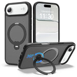 เคสโทรศัพท์กันกระแทกพร้อมขาตั้งหมุน 360 องศาและถุงลมนิรภัยแม่เหล็ก สำหรับ iPhone 16e / 17e, สำหรับ iPhone 17 Pro Max, สำหรับ iPhone 17 Pro, สำหรับ iPhone 17, สำหรับ iPhone Air, สำหรับ iPhone 16 Pro Max, สำหรับ iPhone 16
