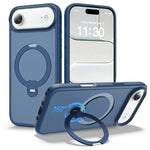 เคสโทรศัพท์กันกระแทกพร้อมขาตั้งหมุน 360 องศาและถุงลมนิรภัยแม่เหล็ก สำหรับ iPhone 16e / 17e, สำหรับ iPhone 17 Pro Max, สำหรับ iPhone 17 Pro, สำหรับ iPhone 17, สำหรับ iPhone Air, สำหรับ iPhone 16 Pro Max, สำหรับ iPhone 16