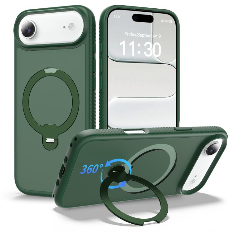 เคสโทรศัพท์กันกระแทกพร้อมขาตั้งหมุน 360 องศาและถุงลมนิรภัยแม่เหล็ก สำหรับ iPhone 16e / 17e, สำหรับ iPhone 17 Pro Max, สำหรับ iPhone 17 Pro, สำหรับ iPhone 17, สำหรับ iPhone Air, สำหรับ iPhone 16 Pro Max, สำหรับ iPhone 16
