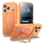 เคสโทรศัพท์กันกระแทกพร้อมขาตั้งหมุน 360 องศาและถุงลมนิรภัยแม่เหล็ก สำหรับ iPhone 16e / 17e, สำหรับ iPhone 17 Pro Max, สำหรับ iPhone 17 Pro, สำหรับ iPhone 17, สำหรับ iPhone Air, สำหรับ iPhone 16 Pro Max, สำหรับ iPhone 16