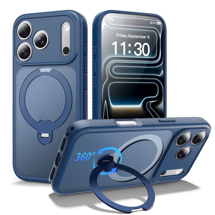เคสโทรศัพท์กันกระแทกพร้อมขาตั้งหมุน 360 องศาและถุงลมนิรภัยแม่เหล็ก สำหรับ iPhone 16e / 17e, สำหรับ iPhone 17 Pro Max, สำหรับ iPhone 17 Pro, สำหรับ iPhone 17, สำหรับ iPhone Air, สำหรับ iPhone 16 Pro Max, สำหรับ iPhone 16