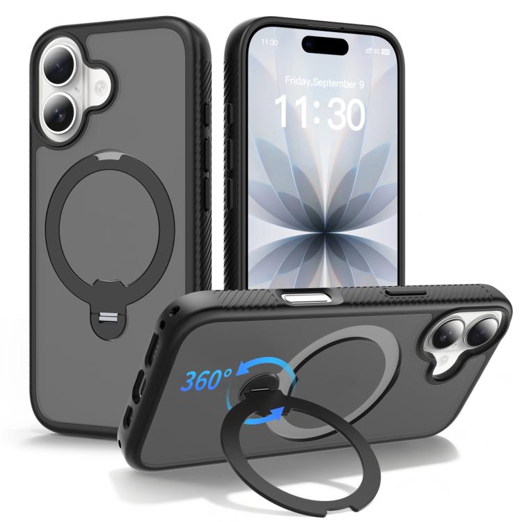 เคสโทรศัพท์กันกระแทกพร้อมขาตั้งหมุน 360 องศาและถุงลมนิรภัยแม่เหล็ก สำหรับ iPhone 16e / 17e, สำหรับ iPhone 17 Pro Max, สำหรับ iPhone 17 Pro, สำหรับ iPhone 17, สำหรับ iPhone Air, สำหรับ iPhone 16 Pro Max, สำหรับ iPhone 16