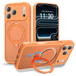 เคสโทรศัพท์กันกระแทกพร้อมขาตั้งหมุน 360 องศาและถุงลมนิรภัยแม่เหล็ก สำหรับ iPhone 16e / 17e, สำหรับ iPhone 17 Pro Max, สำหรับ iPhone 17 Pro, สำหรับ iPhone 17, สำหรับ iPhone Air, สำหรับ iPhone 16 Pro Max, สำหรับ iPhone 16