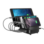 แท่นชาร์จอัจฉริยะ ORICO DUK-5P 40W 5 พอร์ต USB พร้อมขาตั้ง, ปลั๊ก US, ปลั๊ก UK, ปลั๊ก AU
