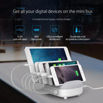 แท่นชาร์จอัจฉริยะ ORICO DUK-5P 40W 5 พอร์ต USB พร้อมขาตั้ง, ปลั๊ก US, ปลั๊ก UK, ปลั๊ก AU
