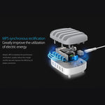 แท่นชาร์จอัจฉริยะ ORICO DUK-5P 40W 5 พอร์ต USB พร้อมขาตั้ง, ปลั๊ก US, ปลั๊ก UK, ปลั๊ก AU