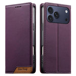 เคสโทรศัพท์หนังวีแกนแม่เหล็ก RFID แบบต่อผ้ารวม Dierfeng สำหรับ iPhone 17e / 16e, สำหรับ iPhone 17 Pro Max, สำหรับ iPhone 17 Pro, สำหรับ iPhone 17, สำหรับ iPhone Air, สำหรับ iPhone 16 Pro Max, สำหรับ iPhone 16 Pro, สำหรับ iPhone 16 Plus