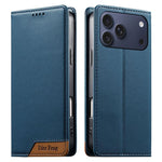 เคสโทรศัพท์หนังวีแกนแม่เหล็ก RFID แบบต่อผ้ารวม Dierfeng สำหรับ iPhone 17e / 16e, สำหรับ iPhone 17 Pro Max, สำหรับ iPhone 17 Pro, สำหรับ iPhone 17, สำหรับ iPhone Air, สำหรับ iPhone 16 Pro Max, สำหรับ iPhone 16 Pro, สำหรับ iPhone 16 Plus