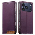 เคสโทรศัพท์หนังวีแกนแม่เหล็ก RFID แบบต่อผ้ารวม Dierfeng สำหรับ iPhone 17e / 16e, สำหรับ iPhone 17 Pro Max, สำหรับ iPhone 17 Pro, สำหรับ iPhone 17, สำหรับ iPhone Air, สำหรับ iPhone 16 Pro Max, สำหรับ iPhone 16 Pro, สำหรับ iPhone 16 Plus