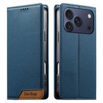 เคสโทรศัพท์หนังวีแกนแม่เหล็ก RFID แบบต่อผ้ารวม Dierfeng สำหรับ iPhone 17e / 16e, สำหรับ iPhone 17 Pro Max, สำหรับ iPhone 17 Pro, สำหรับ iPhone 17, สำหรับ iPhone Air, สำหรับ iPhone 16 Pro Max, สำหรับ iPhone 16 Pro, สำหรับ iPhone 16 Plus