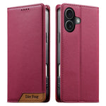 เคสโทรศัพท์หนังวีแกนแม่เหล็ก RFID แบบต่อผ้ารวม Dierfeng สำหรับ iPhone 17e / 16e, สำหรับ iPhone 17 Pro Max, สำหรับ iPhone 17 Pro, สำหรับ iPhone 17, สำหรับ iPhone Air, สำหรับ iPhone 16 Pro Max, สำหรับ iPhone 16 Pro, สำหรับ iPhone 16 Plus