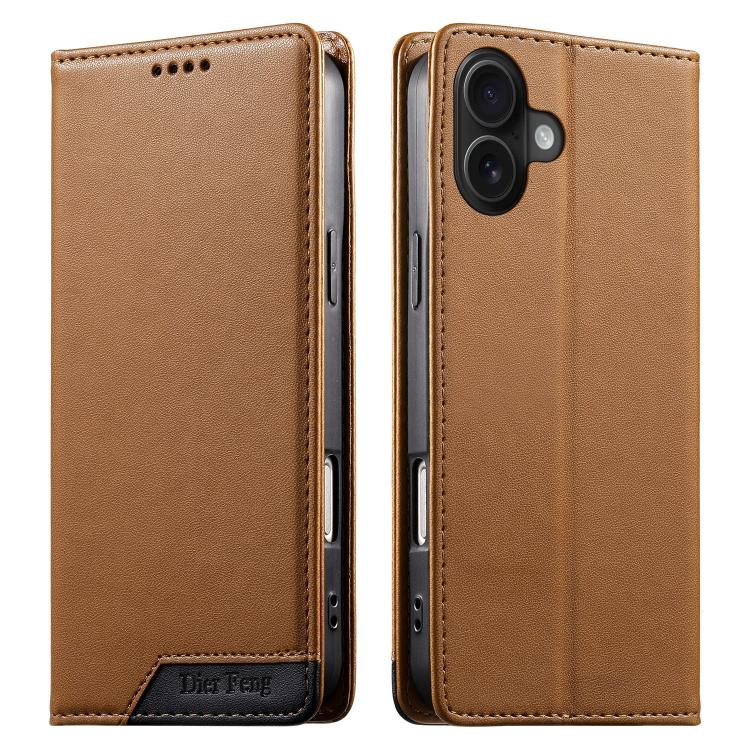 เคสโทรศัพท์หนังวีแกนแม่เหล็ก RFID แบบต่อผ้ารวม Dierfeng สำหรับ iPhone 17e / 16e, สำหรับ iPhone 17 Pro Max, สำหรับ iPhone 17 Pro, สำหรับ iPhone 17, สำหรับ iPhone Air, สำหรับ iPhone 16 Pro Max, สำหรับ iPhone 16 Pro, สำหรับ iPhone 16 Plus