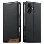 เคสโทรศัพท์หนังวีแกนแม่เหล็ก RFID แบบต่อผ้ารวม Dierfeng สำหรับ iPhone 16, สำหรับ iPhone 15 Pro Max, สำหรับ iPhone 15 Pro, สำหรับ iPhone 15 Plus, สำหรับ iPhone 15, สำหรับ iPhone 14 Plus, สำหรับ iPhone 14 / 13, สำหรับ iPhone 14 Pro