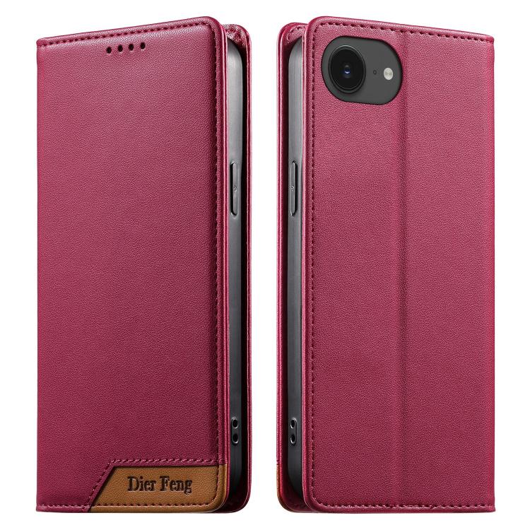 เคสโทรศัพท์หนังวีแกนแม่เหล็ก RFID แบบต่อผ้ารวม Dierfeng สำหรับ iPhone 17e / 16e, สำหรับ iPhone 17 Pro Max, สำหรับ iPhone 17 Pro, สำหรับ iPhone 17, สำหรับ iPhone Air, สำหรับ iPhone 16 Pro Max, สำหรับ iPhone 16 Pro, สำหรับ iPhone 16 Plus