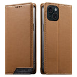 เคสโทรศัพท์หนังวีแกนแม่เหล็ก RFID แบบต่อผ้ารวม Dierfeng สำหรับ iPhone 16, สำหรับ iPhone 15 Pro Max, สำหรับ iPhone 15 Pro, สำหรับ iPhone 15 Plus, สำหรับ iPhone 15, สำหรับ iPhone 14 Plus, สำหรับ iPhone 14 / 13, สำหรับ iPhone 14 Pro