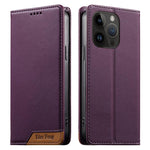 เคสโทรศัพท์หนังวีแกนแม่เหล็ก RFID แบบต่อผ้ารวม Dierfeng สำหรับ iPhone 16, สำหรับ iPhone 15 Pro Max, สำหรับ iPhone 15 Pro, สำหรับ iPhone 15 Plus, สำหรับ iPhone 15, สำหรับ iPhone 14 Plus, สำหรับ iPhone 14 / 13, สำหรับ iPhone 14 Pro