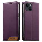 เคสโทรศัพท์หนังวีแกนแม่เหล็ก RFID แบบต่อผ้ารวม Dierfeng สำหรับ iPhone 16, สำหรับ iPhone 15 Pro Max, สำหรับ iPhone 15 Pro, สำหรับ iPhone 15 Plus, สำหรับ iPhone 15, สำหรับ iPhone 14 Plus, สำหรับ iPhone 14 / 13, สำหรับ iPhone 14 Pro