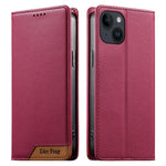 เคสโทรศัพท์หนังวีแกนแม่เหล็ก RFID แบบต่อผ้ารวม Dierfeng สำหรับ iPhone 16, สำหรับ iPhone 15 Pro Max, สำหรับ iPhone 15 Pro, สำหรับ iPhone 15 Plus, สำหรับ iPhone 15, สำหรับ iPhone 14 Plus, สำหรับ iPhone 14 / 13, สำหรับ iPhone 14 Pro