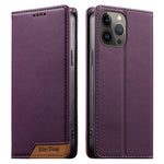 เคสโทรศัพท์หนังวีแกน Dierfeng แบบต่อแม่เหล็กแรงสูง RFID สำหรับ iPhone 14 Pro Max, iPhone SE 2022 / SE 2020 / 8 / 7, iPhone 13 Pro Max, iPhone 13 Pro, iPhone 13 mini, iPhone 12 / 12 Pro, iPhone 12 Pro Max, iPhone 12 mini